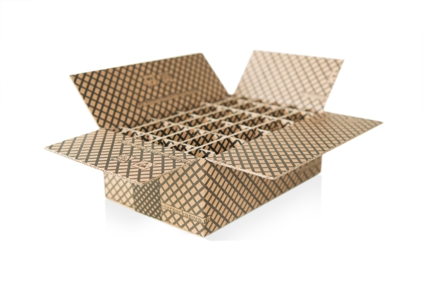 ESD Karton mit Wellpapp-Gefache 27,5 x 18 x 10 cm