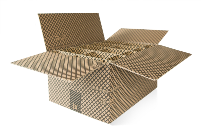 ESD Karton mit Gefache 37 x 29 x 20 cm