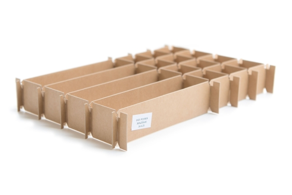 Karton-Gefache, Vollpappe, Gitterfacheinsatz, Hersteller